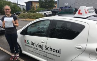 Katie Ackers Passed her Driving Test 1st Time 25th July