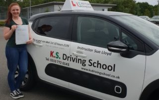 Driving Lessons Shrewsbury Shamie Passed her driving Test 1st Time