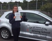 Congratulations to Katie Crosland who passed her driving test