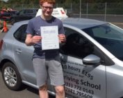 Congratulations to Kieran Duffy who passed his driving test 1st time on 7th August