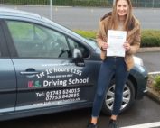 Driving Test Pass at Shrewsbury for Mollie Mcdonald 10th August