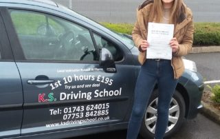 Driving Test Pass at Shrewsbury for Mollie Mcdonald 10th August