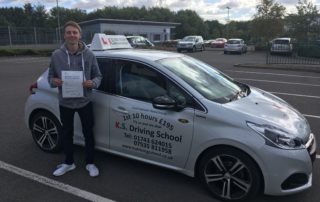 Driving Test Pass in Shrewsbury Alex Gilliam