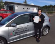 Congratulations to Katy Faulkes who passed her driving test 1st