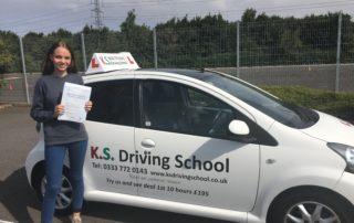 Congratulations to Julija Sumska Passing Driving Test in Shrewsbury