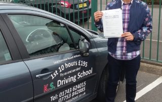 Driving Test Pass Farrell Johnson Shrewsbury