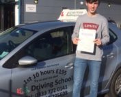 Congratulations to Josh Breeze who Passed