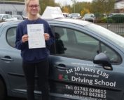 Driving Test Pass Shrewsbury Elia Boswell