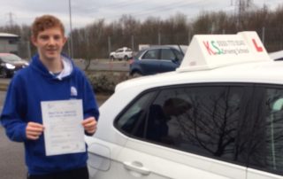 Congratulations to Alister Perkins who past his driving test 1st time