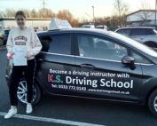 Congratulations on Charlotte Georgie Roberts on passing her test today 9th Jan