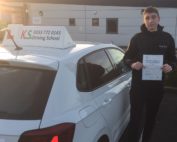 Congratulations to George Harrison who passed his test on 9th January
