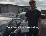 Driving Test Pass Kerian Lewis Shrewsbury