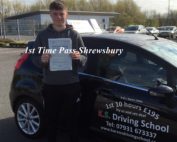 1st Time Driving Test Pass in Shrewsbury 11th April