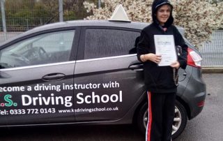 Congratulations to Octavia Riggall.Passing her Driving