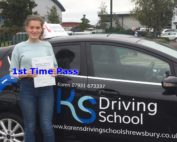Bryney Tilsley Passed 1st Time Shrewsbury 10th October