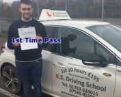 James Ayre Passed Driving Test In Shrewsbury on 27th November