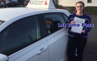 Congratulations to Toni Ainsworth who Passed her Driving Test 1st Time in Shrewsbury