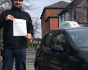 Well done today Raf passing your test today in Telford.