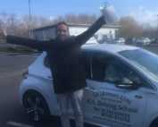 Driving Test Pass He looks very Happy