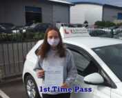Congratulations to Ffion Osborne who passed her driving test 1st time