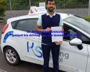 Dr. Aditya Chandramohan passed his driving test this morning 25th May in Shrewsbury