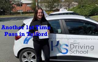 Another 1st time Driving Test Pass in Telford