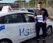 Congratulations to Dino Zapties who passed his driving test FIRST TIME in Shrewsbury