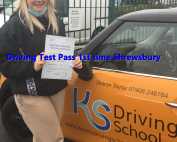 Well done to Emily who passed her test 1st time