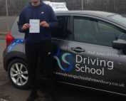 Congratulations on passing your test Rohan
