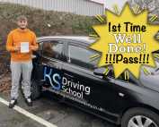 Congratulations Connor Tinsley passing his driving test