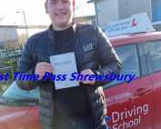 John passed his test 1st time