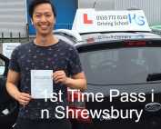 Berry J Wong Passed his Driving Test 1st Time