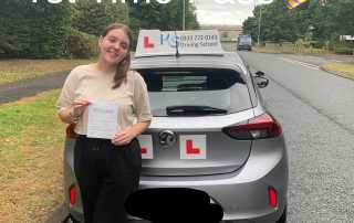 Telford 1st Time Driving Test Pass 23/058/2022.