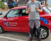 Guy passed his test