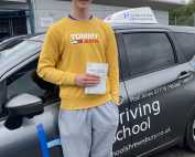 Congratulations Will Halliwell on passing your practical driving test