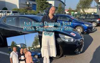 1st Time Pass in Shrewsbury 5th September