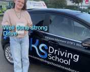 Fran congratulations on passing