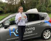 A fantastic effort in the pouring rain and on a difficult test route, to pass your test the first time Jade