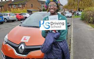 Massive respect for Anita, who passed her driving test with only 1 tiny fault