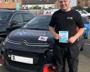 Well done Max. Your examiner said you drove well