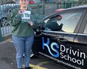 Well done to Matilda Battrick who passed her Driving Test in Shrewsbury 1st time