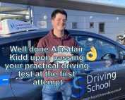 Well done Alasdair Kidd upon passing your practical driving test