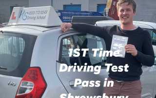 Driving Test Pass for Jack in Shrewsbury