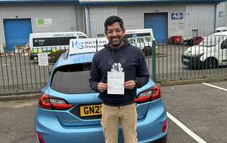 Gaaurav Joshi Passed 1st Time Intensive Driving Course in Shrewsbury